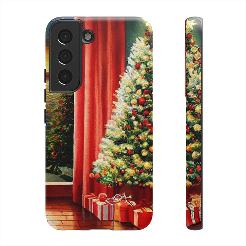 Christmas Tree in Cozy Holiday Home - Impact Resistant Phone Case Samsung Galaxy S22 Matte